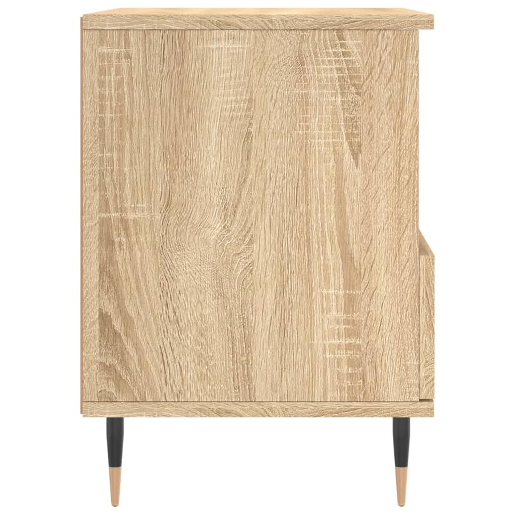 Nachtkastje 40X35X50 Cm Bewerkt Hout Kleurig 1 Sonoma eiken