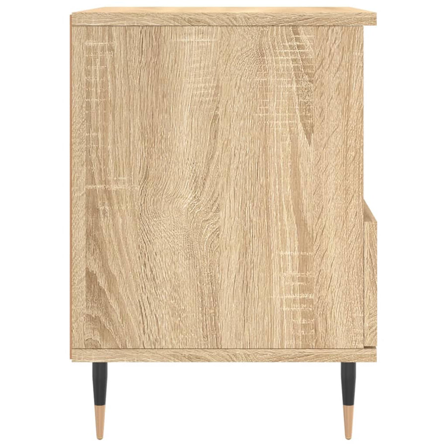 Nachtkastje 40X35X50 Cm Bewerkt Hout Kleurig 1 Sonoma eiken