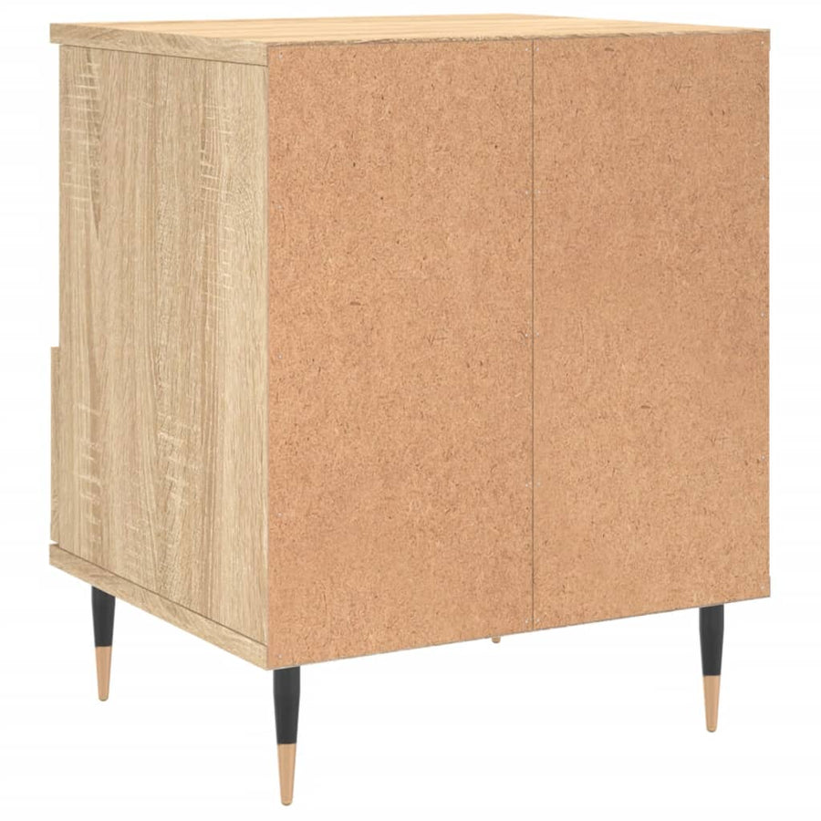 Nachtkastje 40X35X50 Cm Bewerkt Hout Kleurig 1 Sonoma eiken