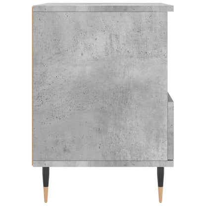 Nachtkastje 40X35X50 Cm Bewerkt Hout Betongrijs