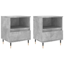 Nachtkastjes 40X35X50 Cm Bewerkt Hout 2 Betongrijs