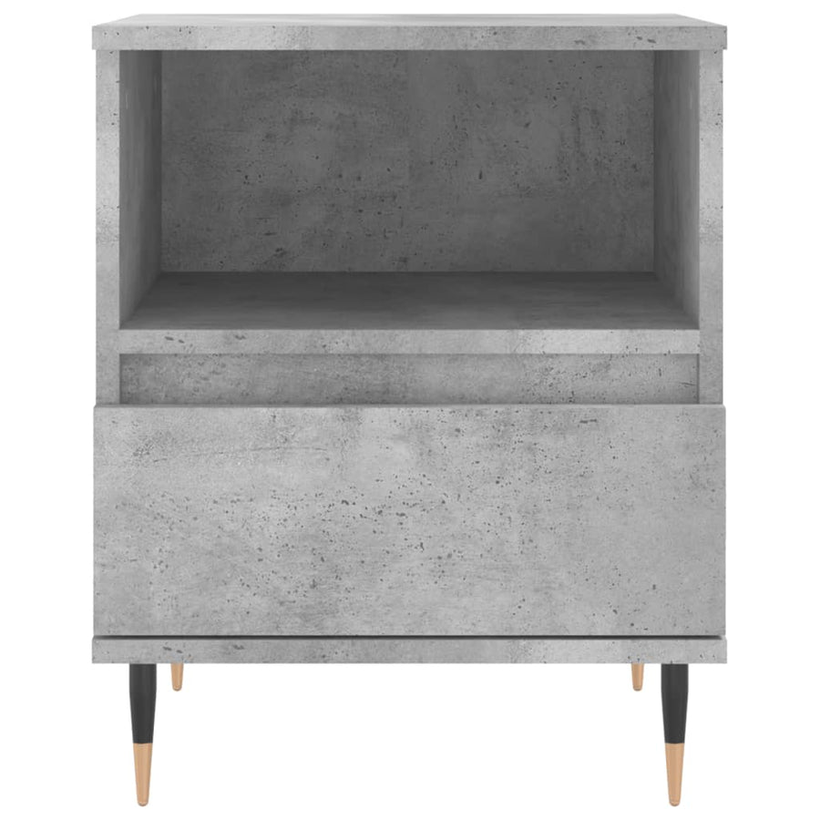 Nachtkastjes 40X35X50 Cm Bewerkt Hout 2 Betongrijs