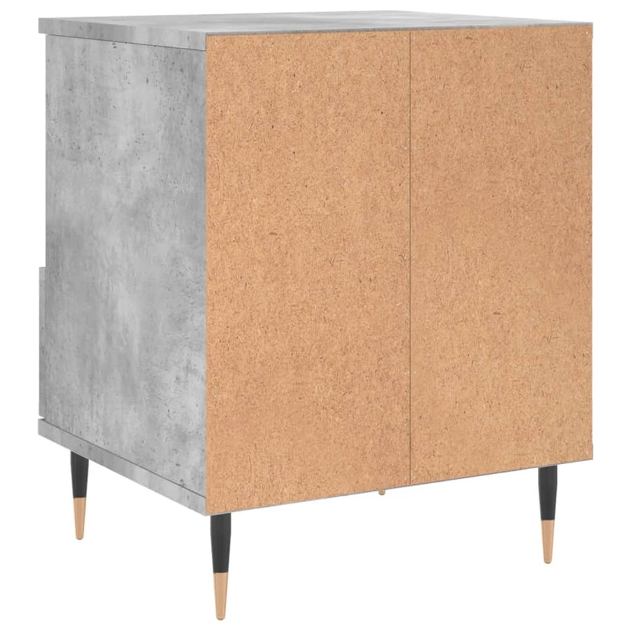 Nachtkastjes 40X35X50 Cm Bewerkt Hout 2 Betongrijs