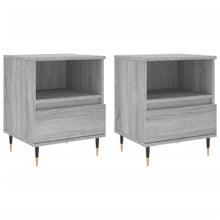 Nachtkastjes 2 St 40X35X50 Cm Bewerkt Hout Grijs Sonoma Eiken