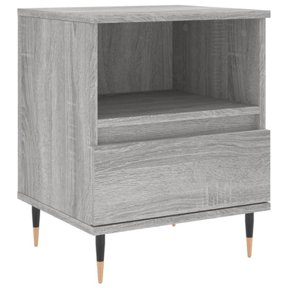 Nachtkastjes 2 St 40X35X50 Cm Bewerkt Hout Grijs Sonoma Eiken