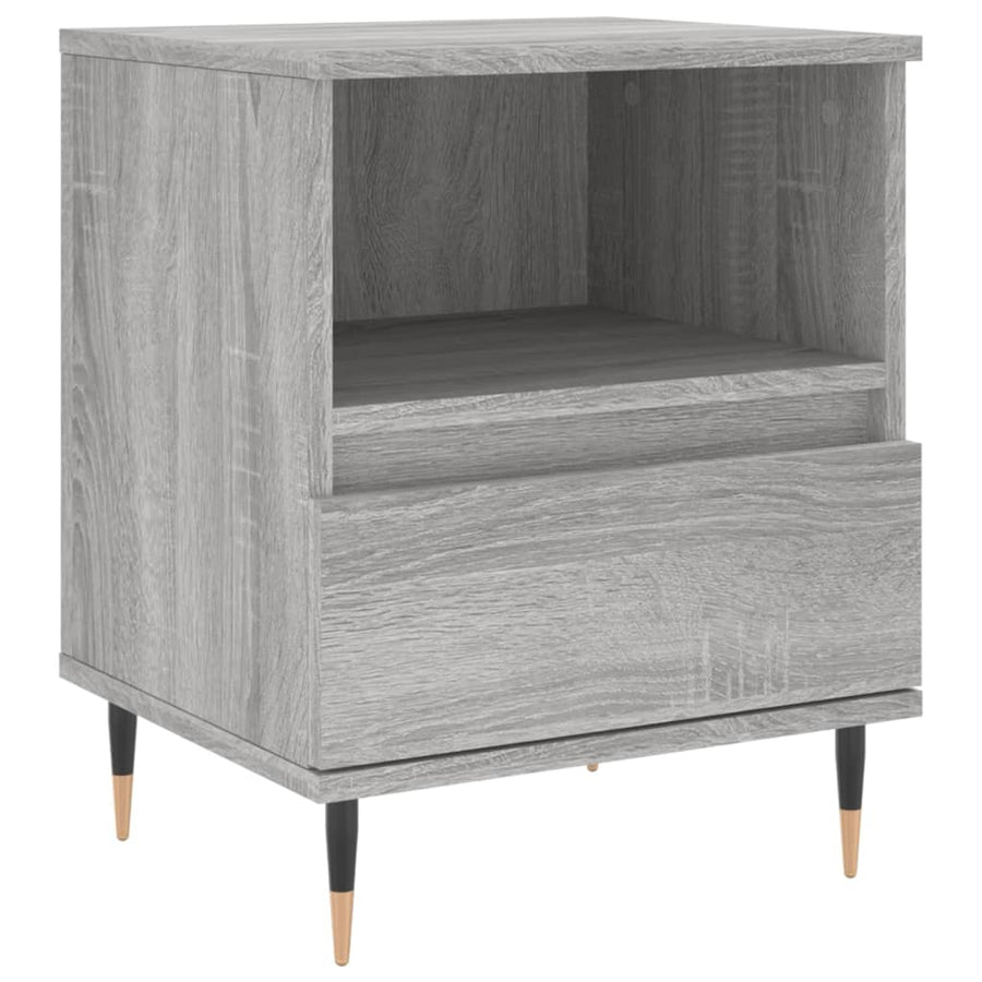Nachtkastjes 2 St 40X35X50 Cm Bewerkt Hout Grijs Sonoma Eiken