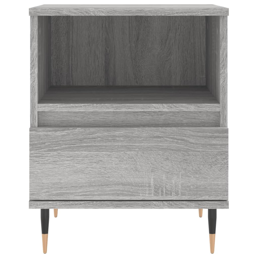 Nachtkastjes 2 St 40X35X50 Cm Bewerkt Hout Grijs Sonoma Eiken