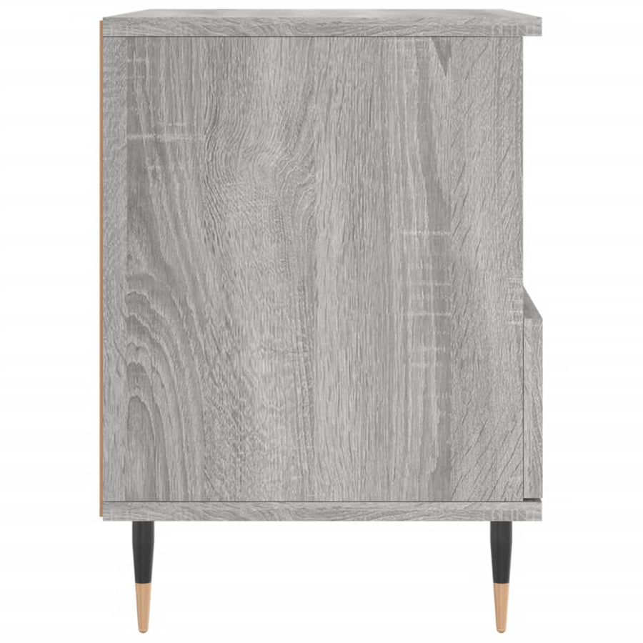 Nachtkastjes 2 St 40X35X50 Cm Bewerkt Hout Grijs Sonoma Eiken