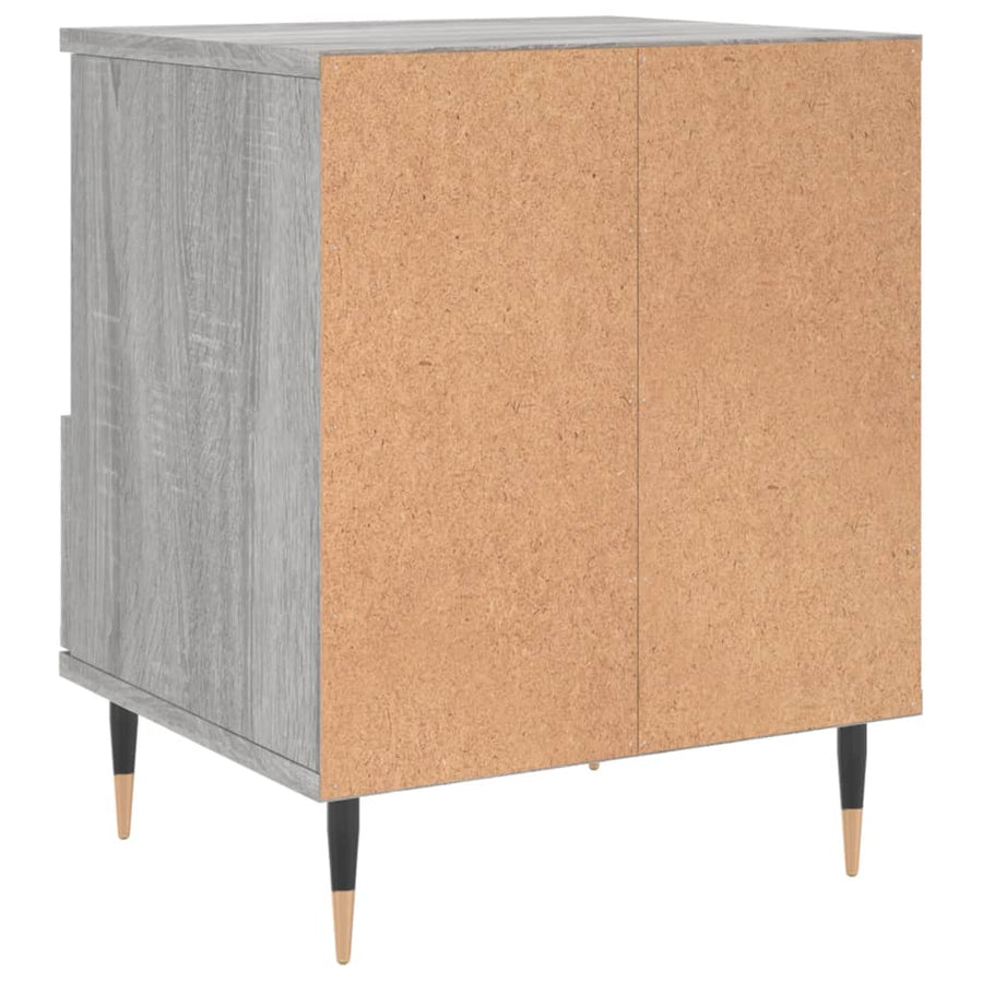 Nachtkastjes 2 St 40X35X50 Cm Bewerkt Hout Grijs Sonoma Eiken