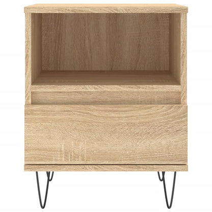 Nachtkastje 40X35X50 Cm Bewerkt Hout Kleurig 1 Sonoma eiken