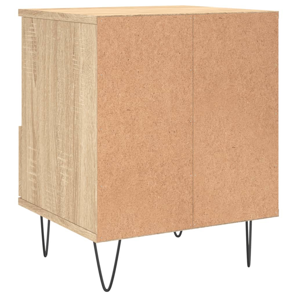 Nachtkastje 40X35X50 Cm Bewerkt Hout Kleurig 1 Sonoma eiken