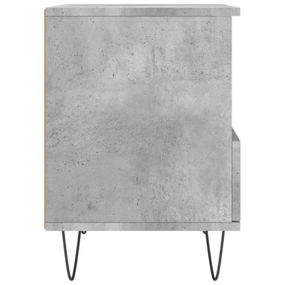 Nachtkastjes 2 St 40X35X50 Cm Bewerkt Hout Betongrijs