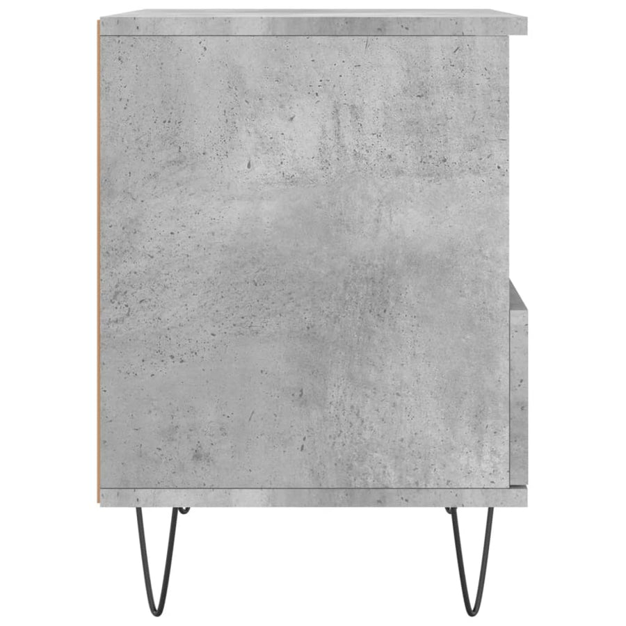 Nachtkastjes 2 St 40X35X50 Cm Bewerkt Hout Betongrijs