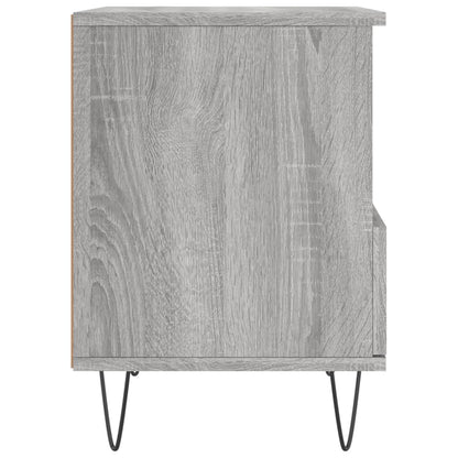 Nachtkastjes 2 St 40X35X50 Cm Bewerkt Hout Grijs Sonoma Eiken