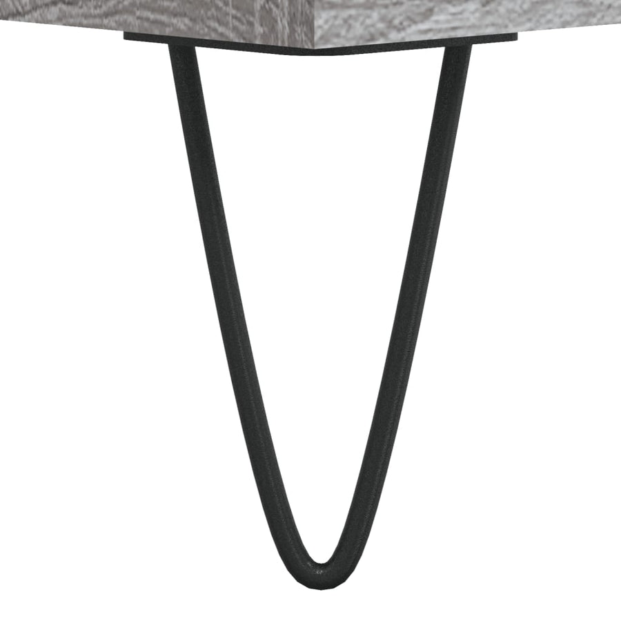 Nachtkastjes 2 St 40X35X50 Cm Bewerkt Hout Grijs Sonoma Eiken
