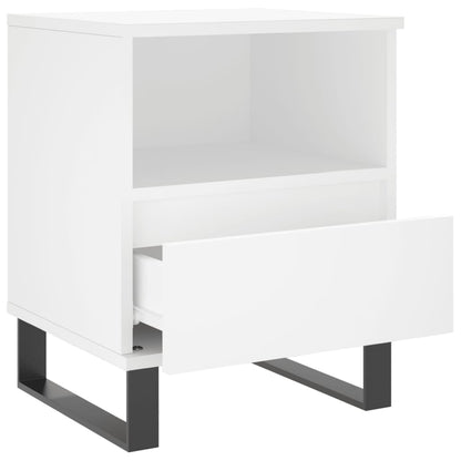 Nachtkastjes 2 St 40X35X50 Cm Bewerkt Hout Wit