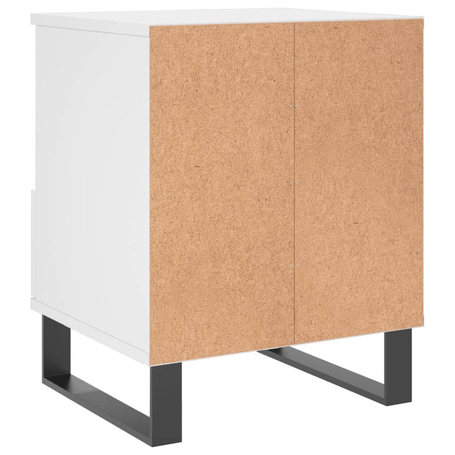 Nachtkastjes 2 St 40X35X50 Cm Bewerkt Hout Wit