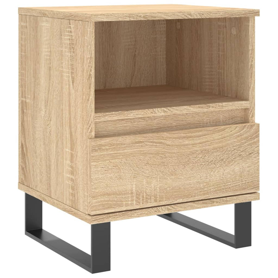 Nachtkastje 40X35X50 Cm Bewerkt Hout Sonoma Eikenkleurig