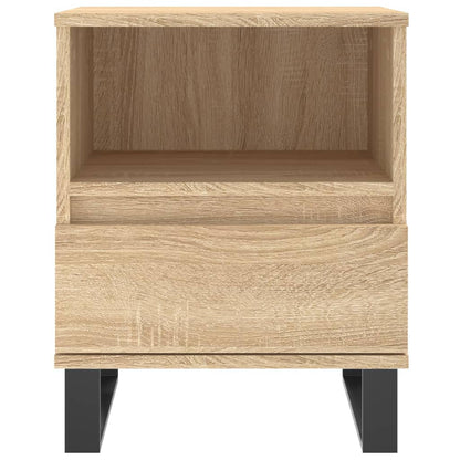 Nachtkastje 40X35X50 Cm Bewerkt Hout Sonoma Eikenkleurig