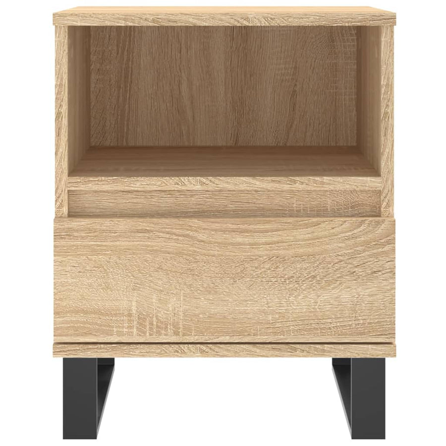 Nachtkastje 40X35X50 Cm Bewerkt Hout Sonoma Eikenkleurig