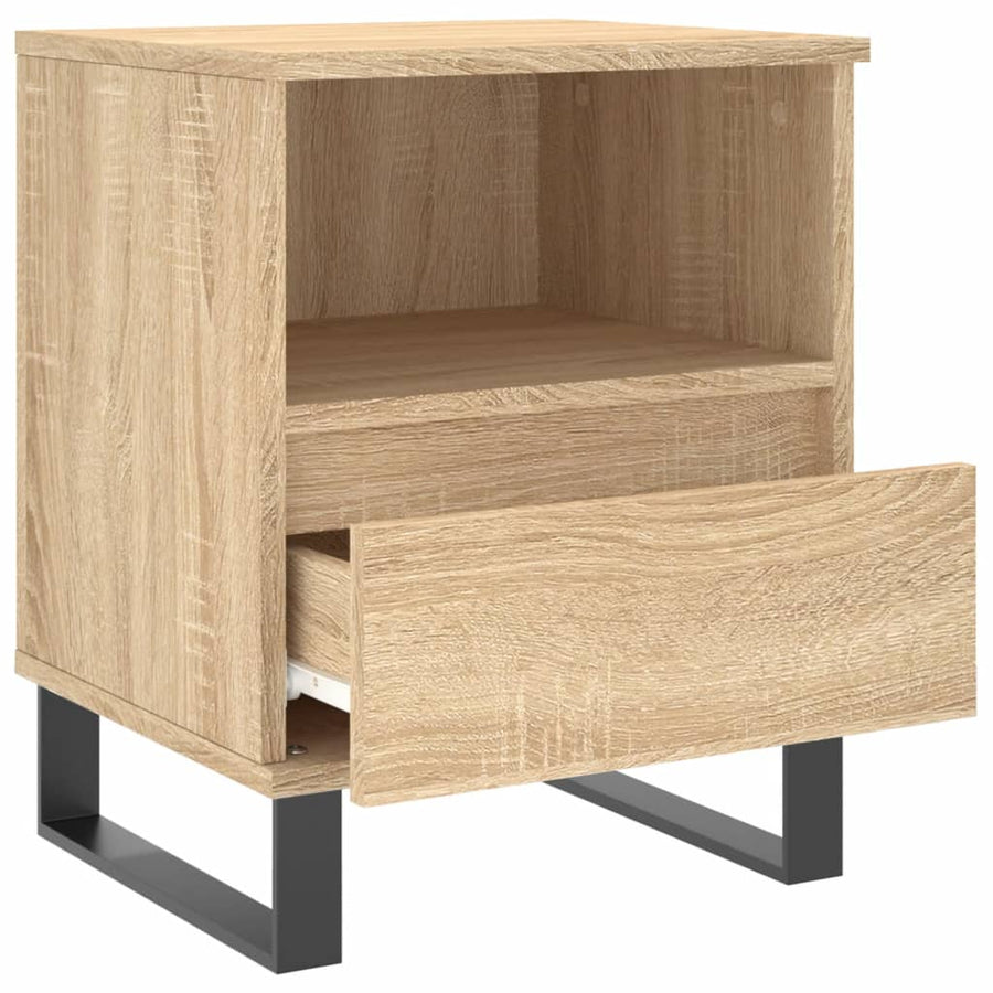 Nachtkastje 40X35X50 Cm Bewerkt Hout Sonoma Eikenkleurig
