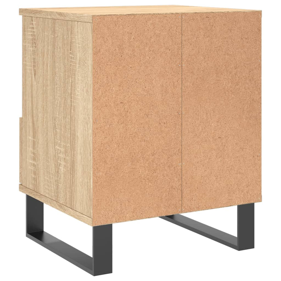 Nachtkastje 40X35X50 Cm Bewerkt Hout Sonoma Eikenkleurig