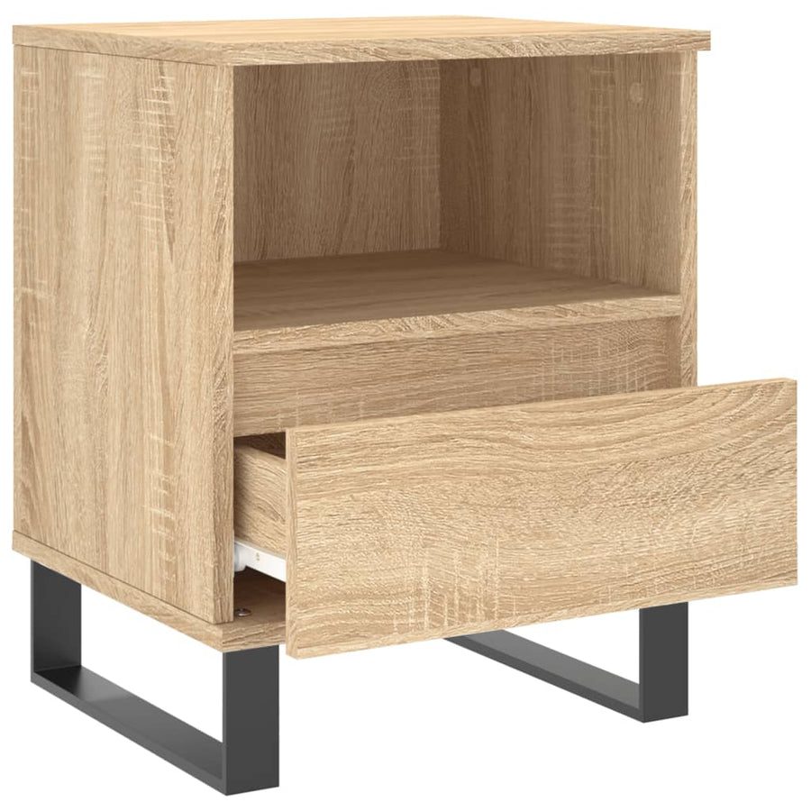 Nachtkastjes 2 St 40X35X50 Cm Sonoma Eikenkleurig