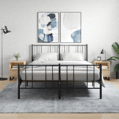 Nachtkastjes 2 St 40X35X50 Cm Sonoma Eikenkleurig