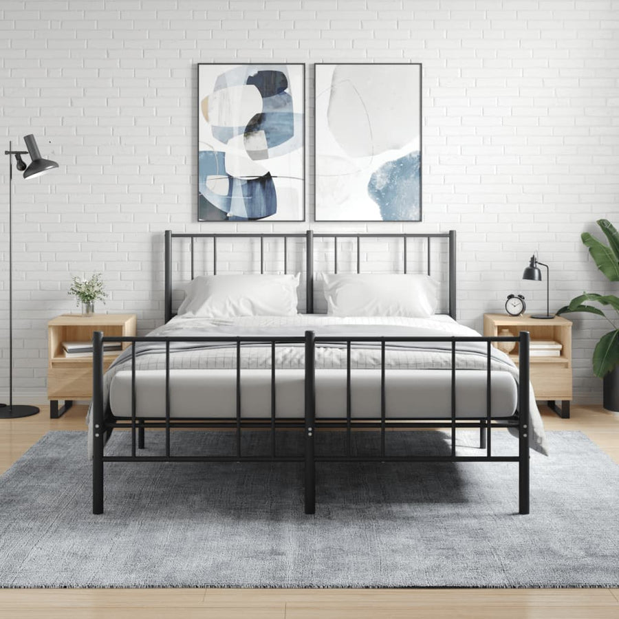 Nachtkastjes 2 St 40X35X50 Cm Sonoma Eikenkleurig