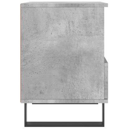 Nachtkastje 40X35X50 Cm Bewerkt Hout Betongrijs