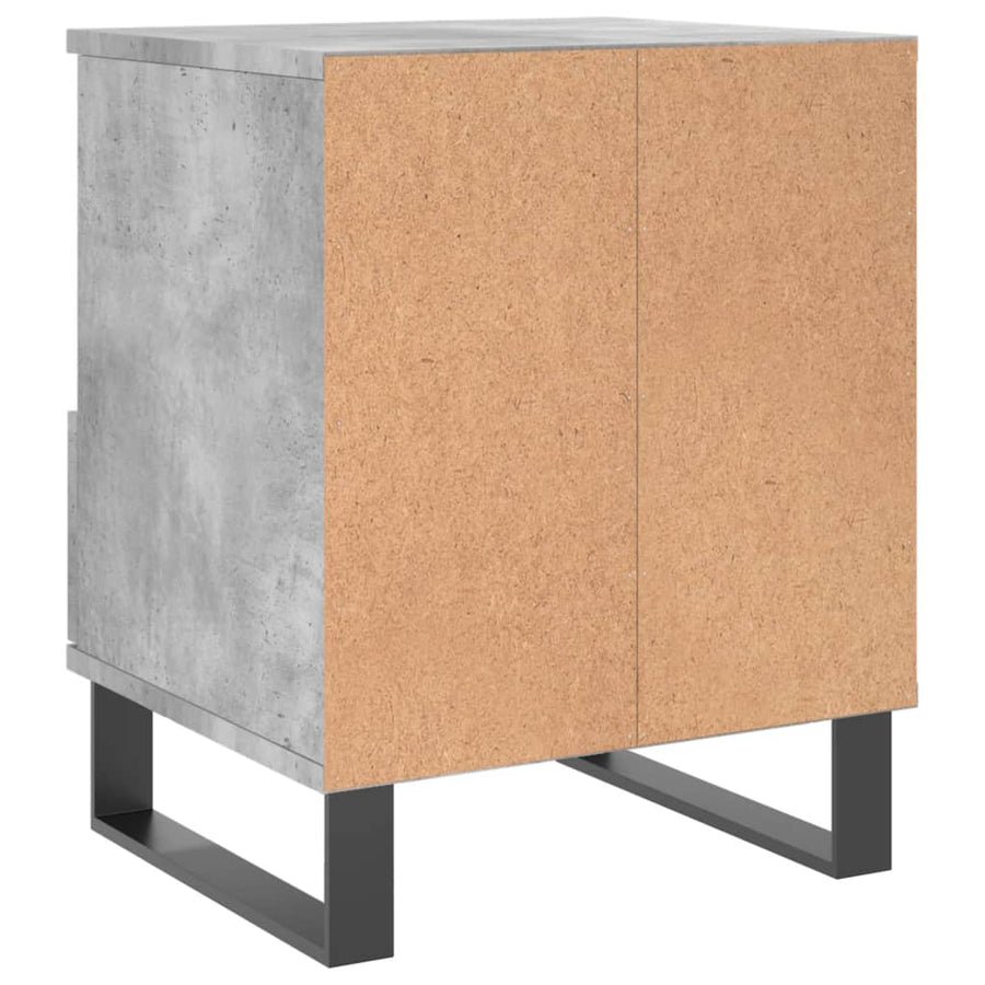 Nachtkastjes 40X35X50 Cm Bewerkt Hout 2 Betongrijs