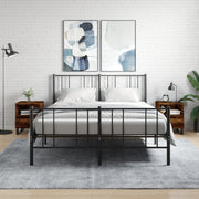 Nachtkastjes 2 st 40x35x50 cm bewerkt hout gerookt eiken