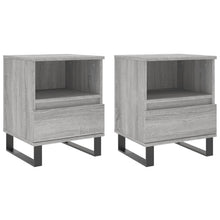 Nachtkastjes 2 St 40X35X50 Cm Bewerkt Hout Grijs Sonoma Eiken
