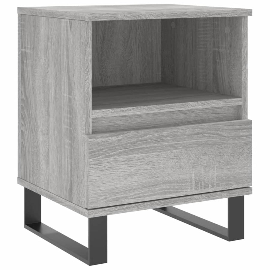 Nachtkastjes 2 St 40X35X50 Cm Bewerkt Hout Grijs Sonoma Eiken