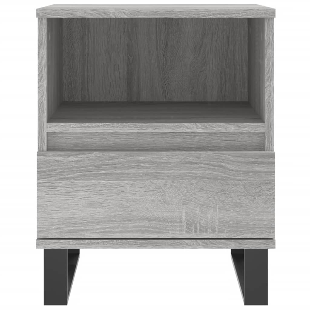 Nachtkastjes 2 St 40X35X50 Cm Bewerkt Hout Grijs Sonoma Eiken