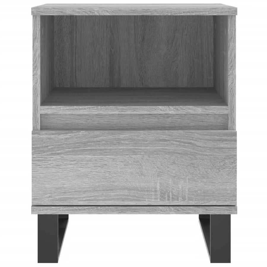 Nachtkastjes 2 St 40X35X50 Cm Bewerkt Hout Grijs Sonoma Eiken