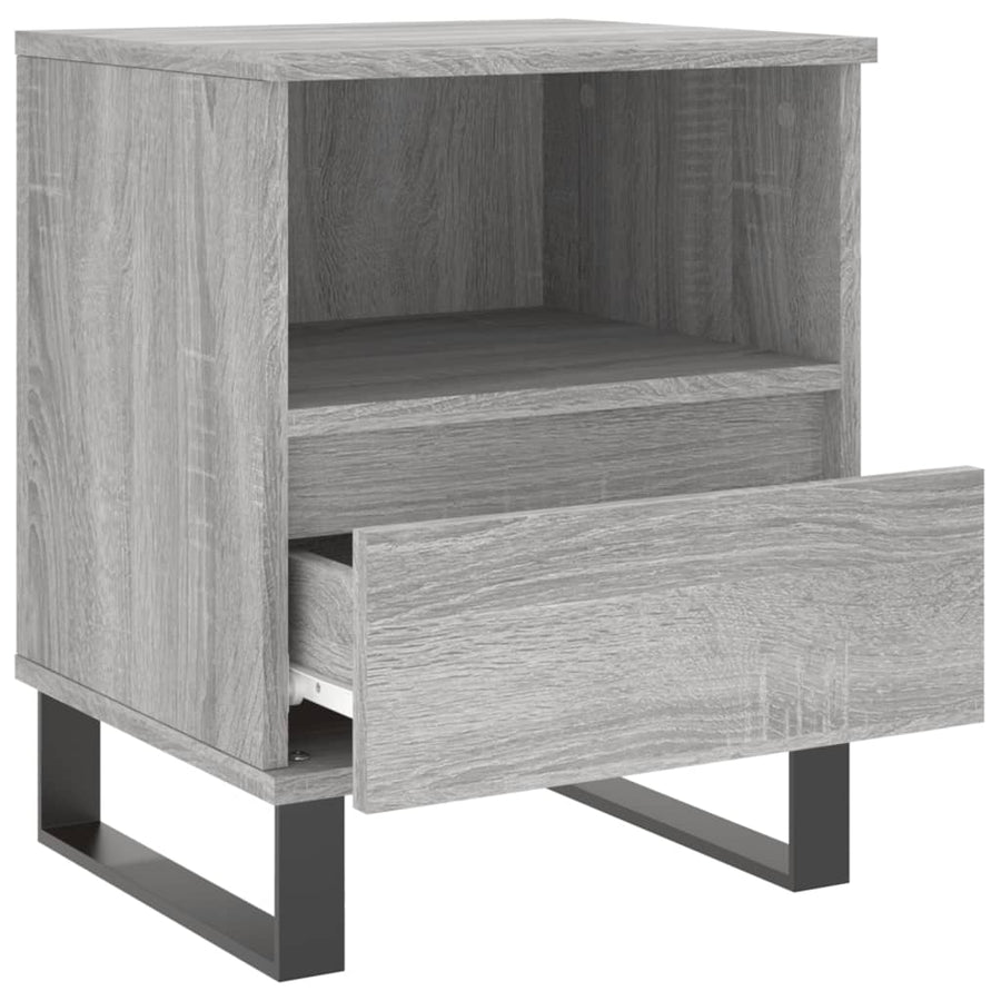 Nachtkastjes 2 St 40X35X50 Cm Bewerkt Hout Grijs Sonoma Eiken