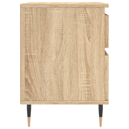 Nachtkastje 40x35x50 cm bewerkt hout sonoma eikenkleurig