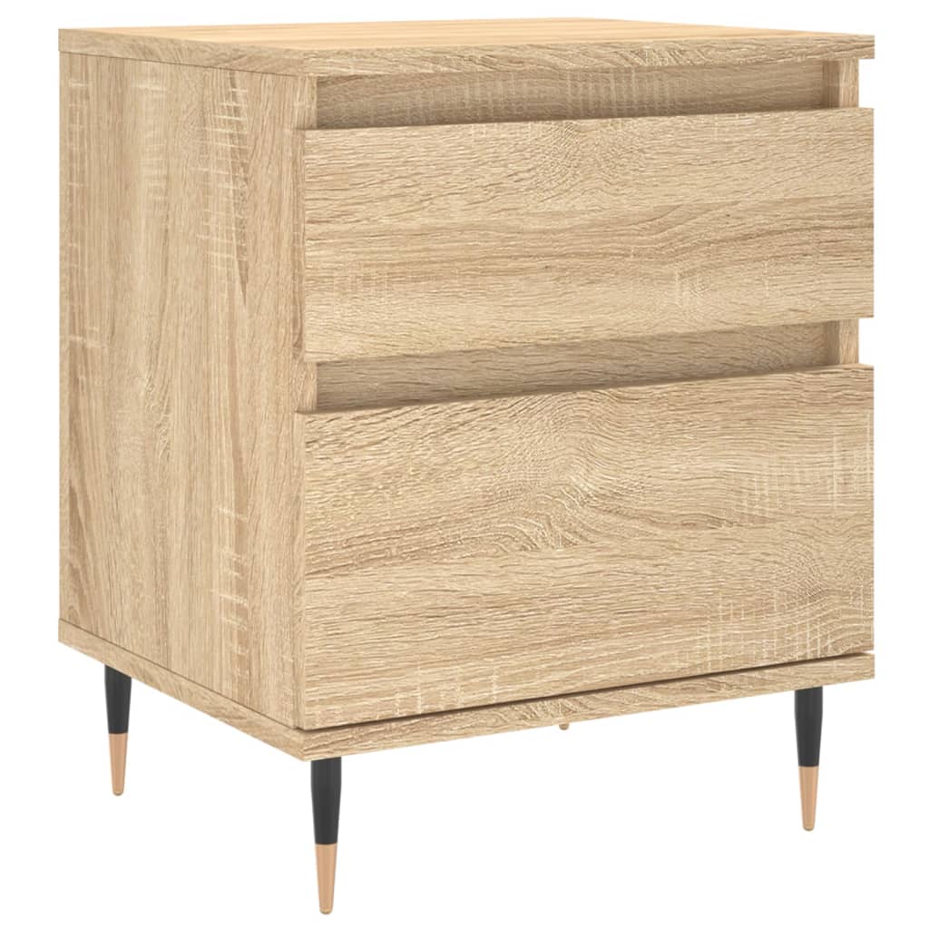 Nachtkastjes 2 St 40X35X50 Cm Sonoma Eikenkleurig