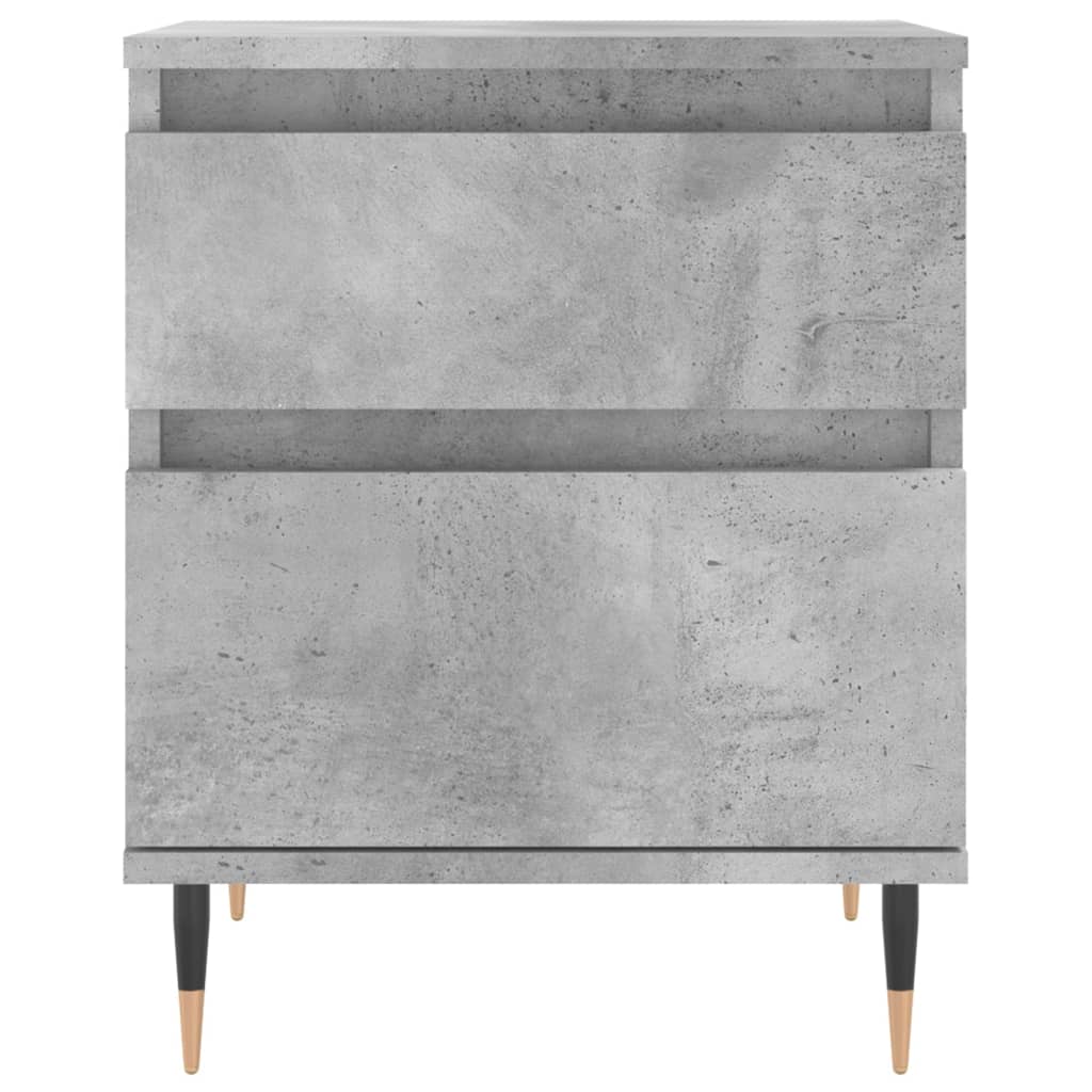 Nachtkastje 40X35X50 Cm Bewerkt Hout Betongrijs