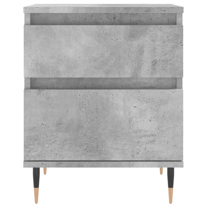 Nachtkastjes 2 st 40x35x50 cm bewerkt hout betongrijs