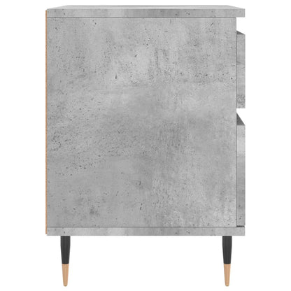 Nachtkastjes 2 st 40x35x50 cm bewerkt hout betongrijs