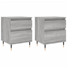 Nachtkastjes 2 St 40X35X50 Cm Bewerkt Hout Grijs Sonoma Eiken