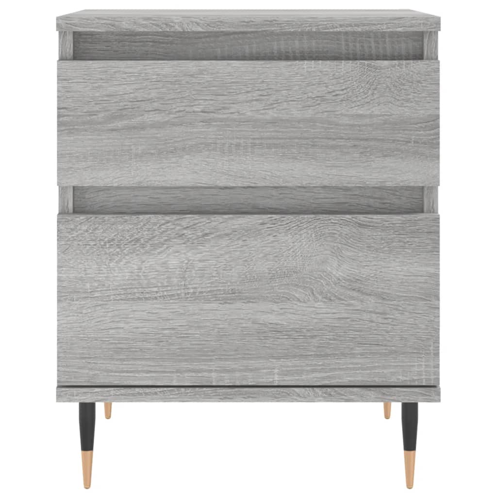 Nachtkastjes 2 St 40X35X50 Cm Bewerkt Hout Grijs Sonoma Eiken