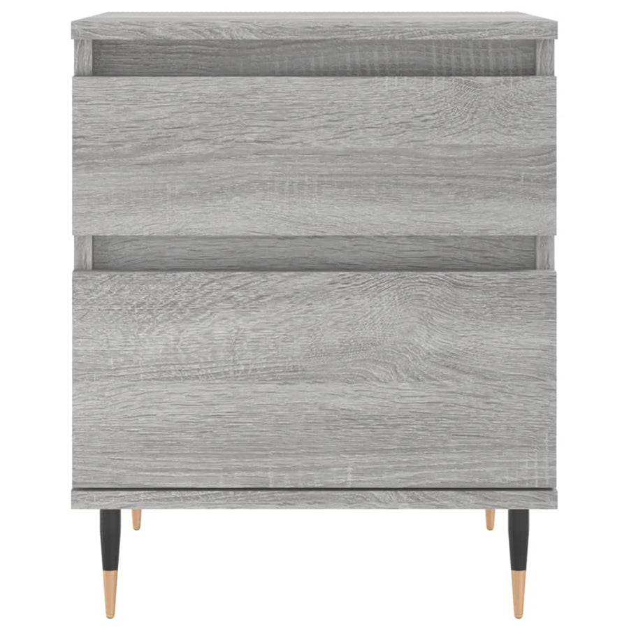 Nachtkastjes 2 St 40X35X50 Cm Bewerkt Hout Grijs Sonoma Eiken