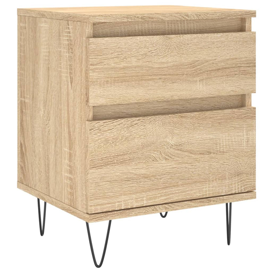 Nachtkastje 40X35X50 Cm Bewerkt Hout Sonoma Eikenkleurig