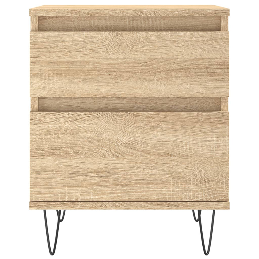 Nachtkastje 40X35X50 Cm Bewerkt Hout Sonoma Eikenkleurig