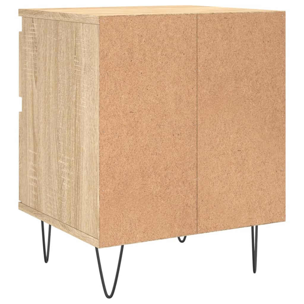 Nachtkastje 40X35X50 Cm Bewerkt Hout Sonoma Eikenkleurig
