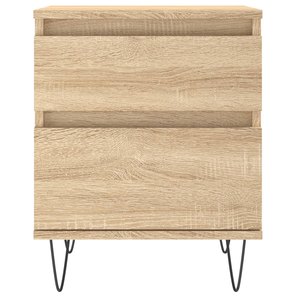 Nachtkastjes 2 St 40X35X50 Cm Sonoma Eikenkleurig