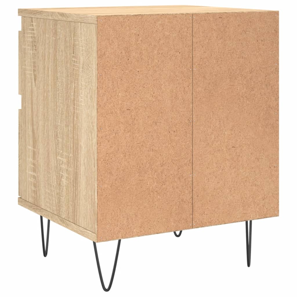 Nachtkastjes 2 St 40X35X50 Cm Sonoma Eikenkleurig